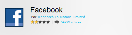 Facebook para BlackBerry