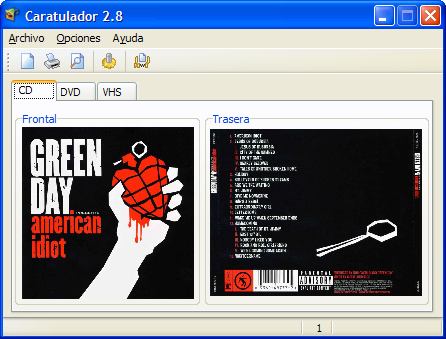 Edición de carátulas para CD/DVD