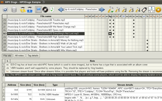 MP3 Diags