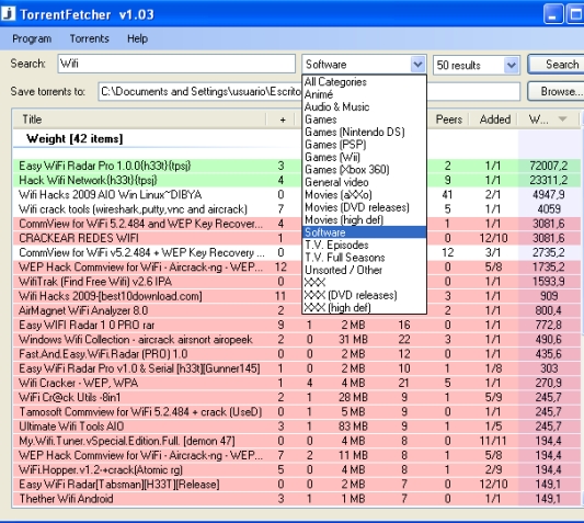 Buscar archivos Torrent desde Windows