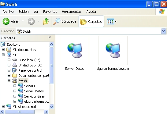 Accesos FTP desde el Explorador de Windows