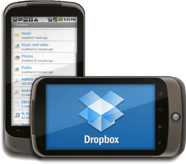 Disponible Dropbox para teléfonos Android