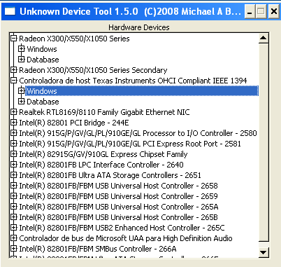 Identificar dispositivos desconocidos en Windows