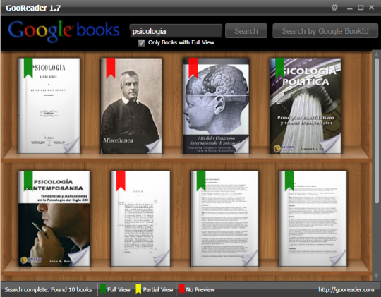 Lector de libros para Google Books GooReader
