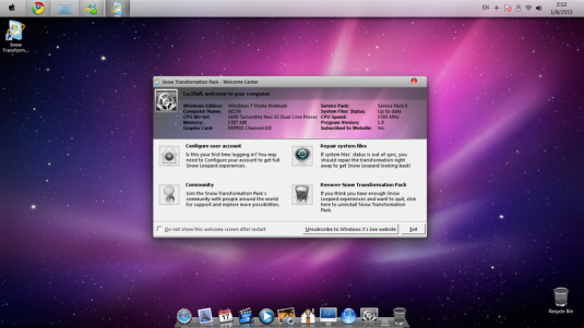 Tema De Snow Leopard Mac Os Para Windows