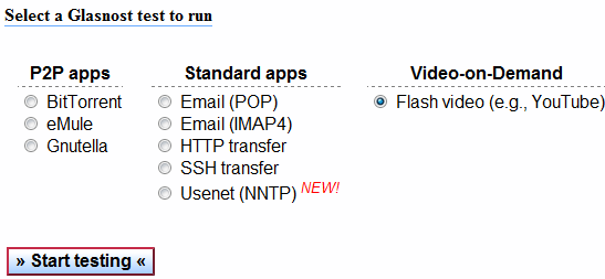 comprobar ISP