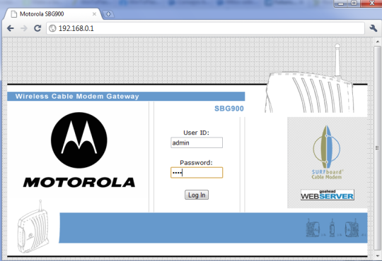 cambiar usuario y clave del router