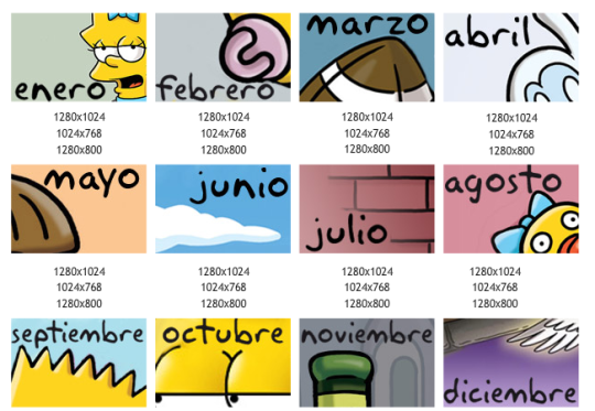 Calendario de los Simpsons 2011