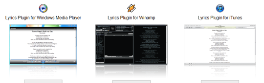 letras de la musica en Winamp, iTunes y Media Player
