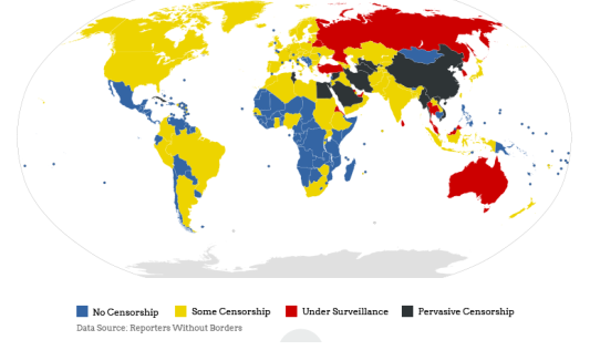 Mapa de la censura en internet