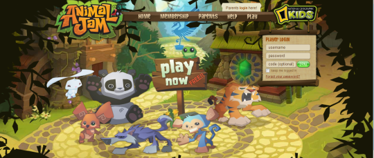 El juego infantil Animal Jam de National Geographic