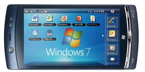Móvil Fujitsu con Windows 7