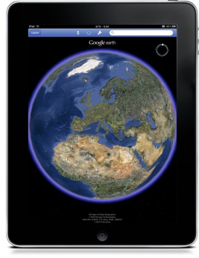 Descarga Google Earth para iPad