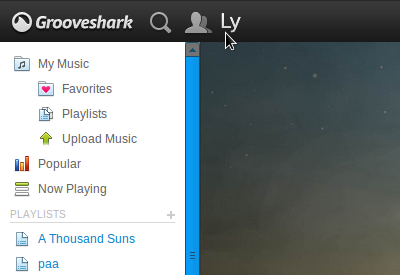 Las letras de las canciones con Grooveshark