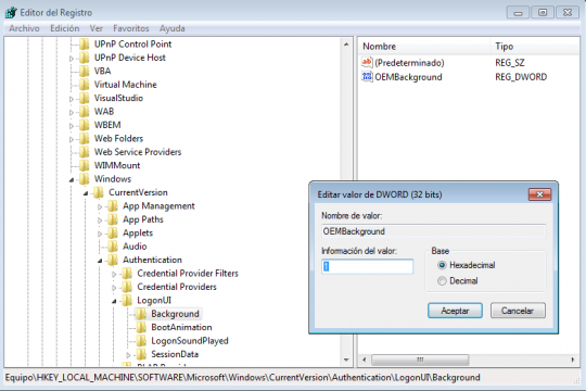 OEMBackground registro