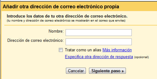 Añadir otras cuentas de correo en Gmail