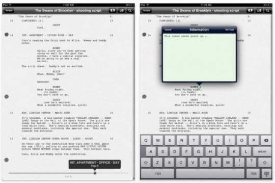 Final Draft Reader para iOS, tus guiones en el iPad.