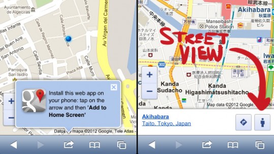 Google habilita Street View para móviles