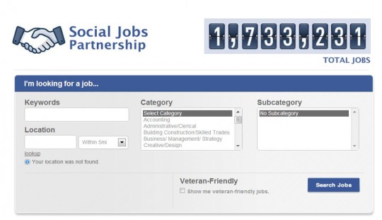 Facebook lanza un buscador de empleo