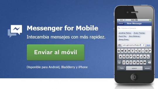 Facebook Messenger se puede usar sin cuenta de Facebook