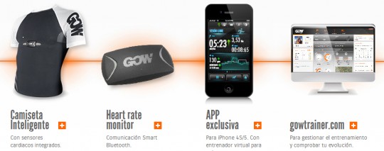 GOW, app para la ropa tecnológica del deportista