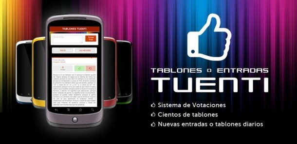 App de Tablones y entradas para Tuenti