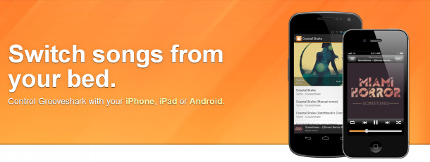 Control remoto de música en Grooveshark