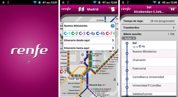 Renfe Viajes, app oficial para trenes en España