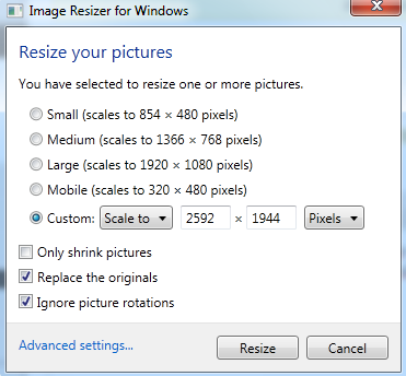 Descargar image resizer