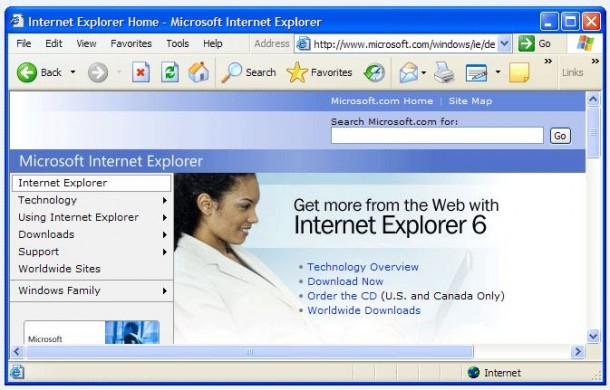 Internet Explorer es el navegador más utilizado en el trabajo