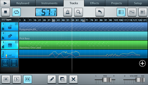 Editor de audio y secuenciador FL Studio Mobile