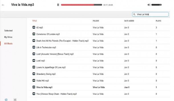 DriveTunes, reproductor para música de Google Drive