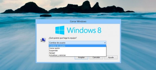 Apagar PC Windows 8