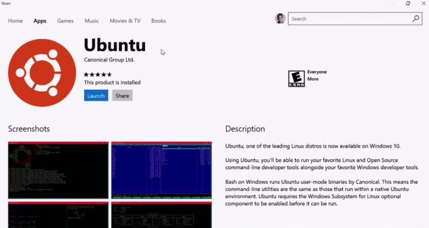 ubuntu-windows-store