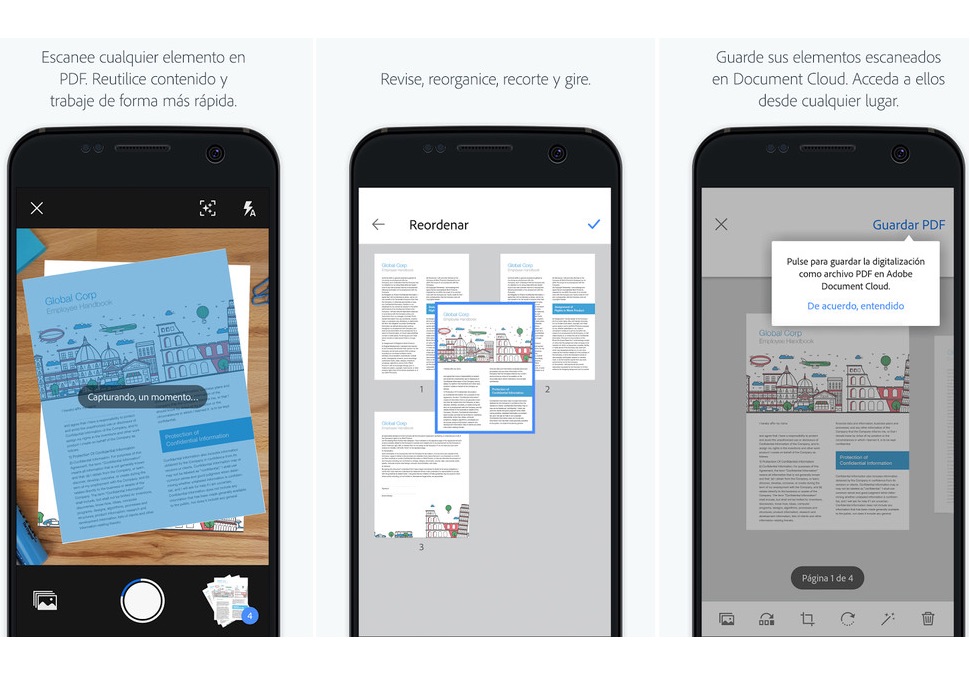 escanear documentos y reconoce textos movil