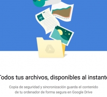 Backups sincronizados en Google Drive